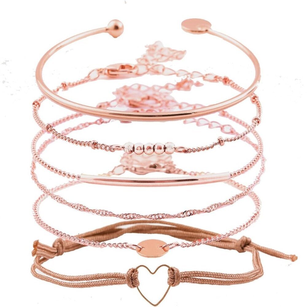 Layered Bracelet Set Assorted Beaded Bracelet Multiple Stackable Wrap Bangle Jew